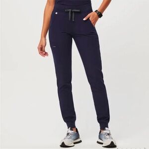 FIGS Navy Zamora High Waisted Joggers